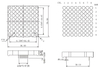 Matriz de puntos LED 8x8 de 2 pulgadas en amarillo