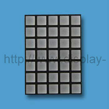 Matriz de puntos cuadrados LED 5x7 de 2 pulgadas